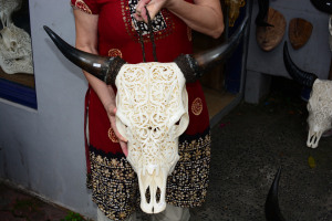 Carved cow skull.  $200